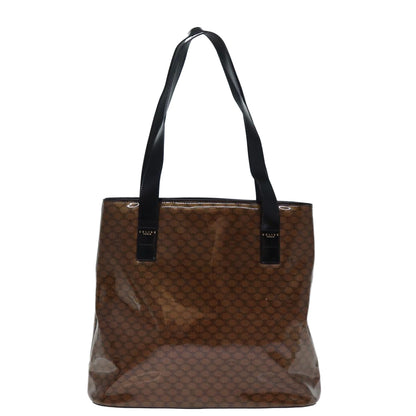 Luxury CELINE Macadam Canvas Tote Bag Brown  14321