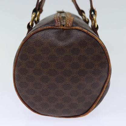 Luxury CELINE Macadam Canvas Hand Bag PVC Brown  14322