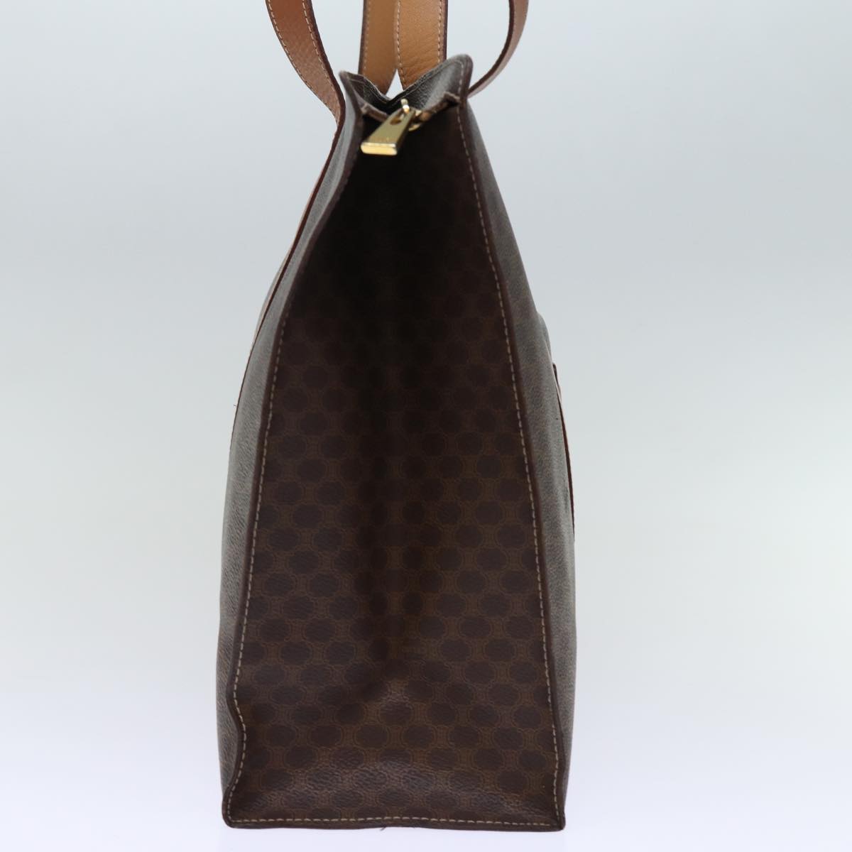 Luxury CELINE Macadam Canvas Tote Bag PVC Brown  14330