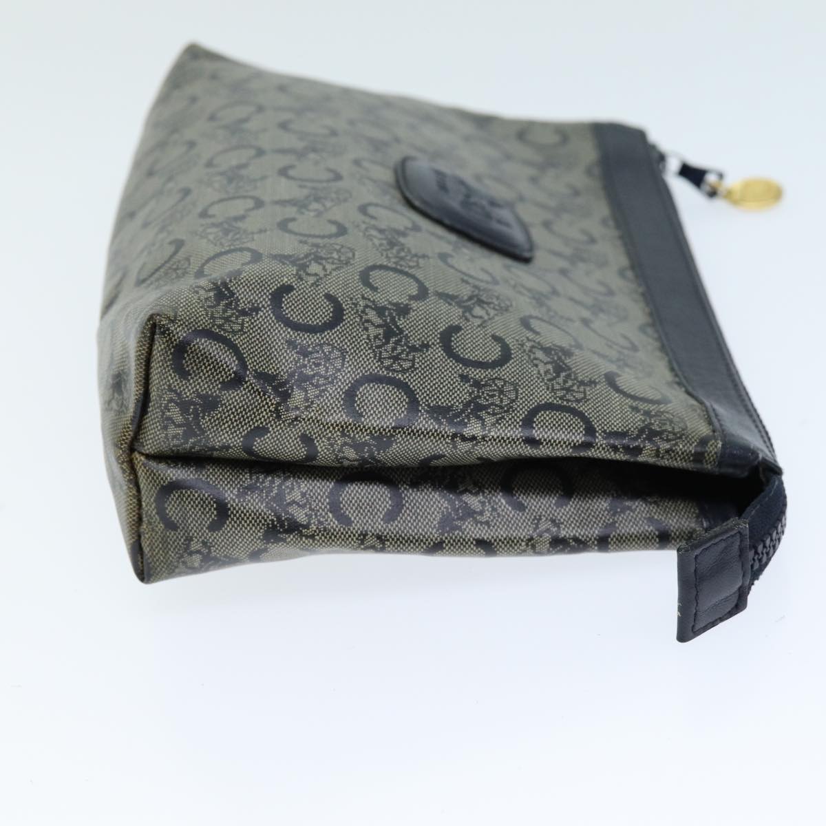 Luxury CELINE C Macadam Canvas Pouch Navy  14376