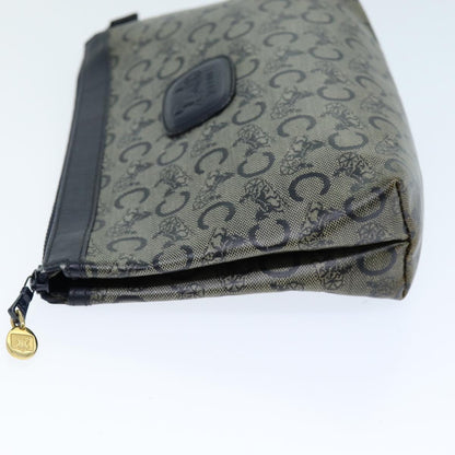 Luxury CELINE C Macadam Canvas Pouch Navy  14376