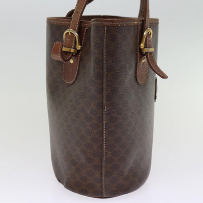Luxury CELINE Macadam Canvas Tote Bag PVC Brown  14460