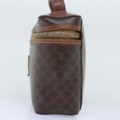 Luxury CELINE Macadam Canvas Vany Hand Bag PVC Brown  14476