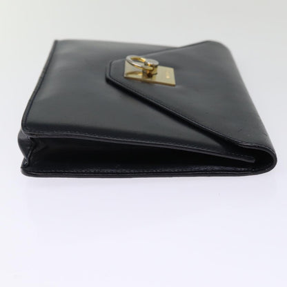 Luxury CELINE Clutch Bag Leather Black  14709