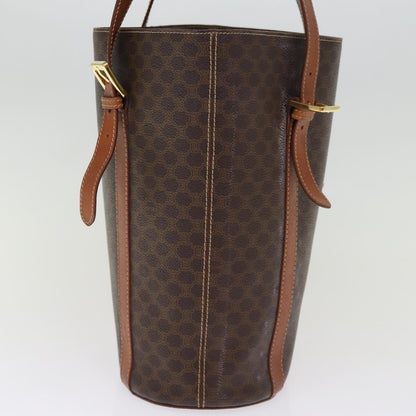 Luxury CELINE Macadam Canvas Tote Bag PVC Brown  14791