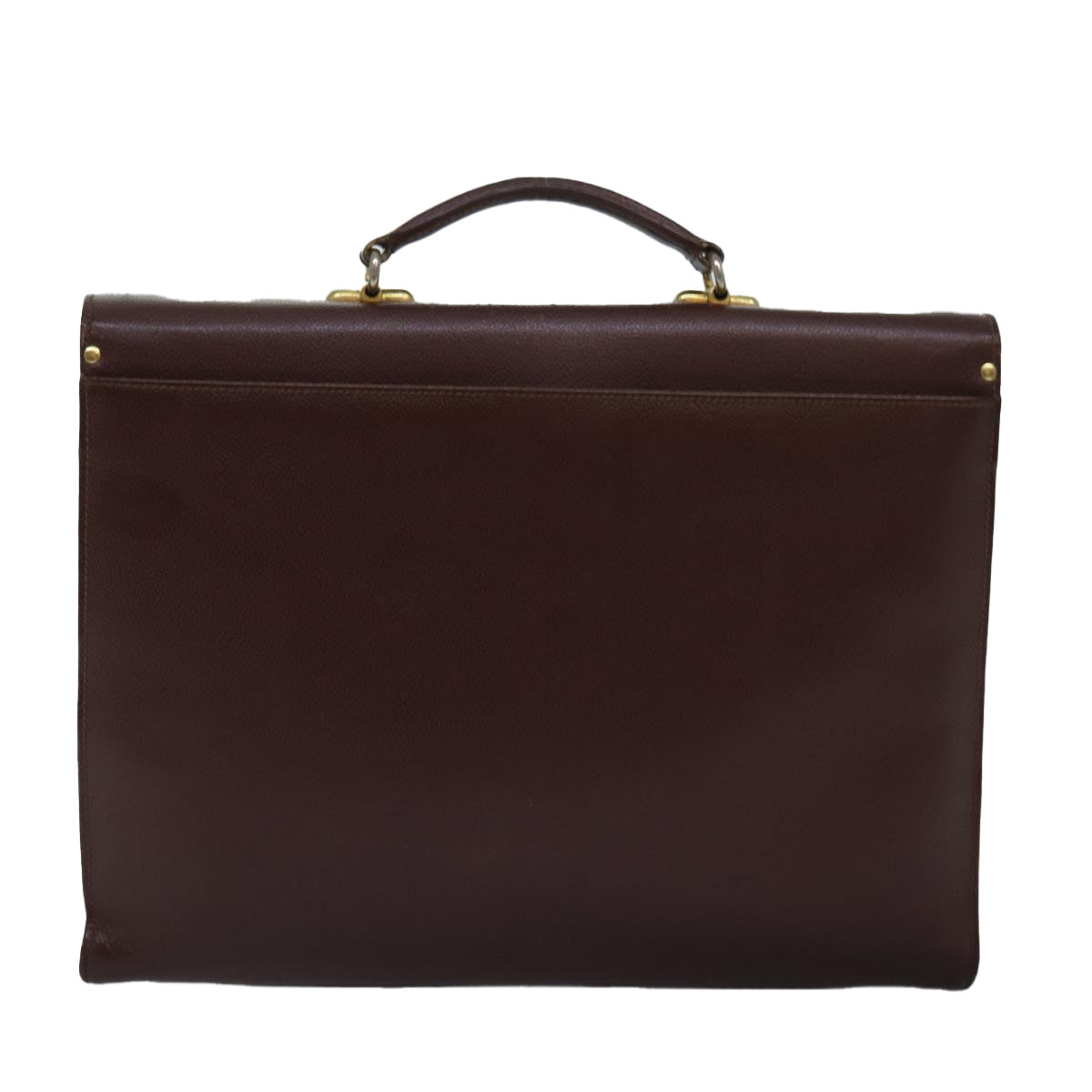 Luxury BurberrySs Hand Bag Leather Brown Auth bs14914