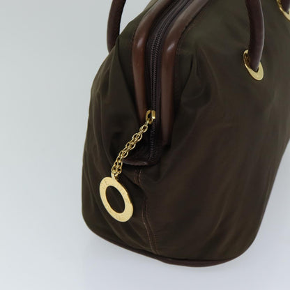 Luxury CELINE Hand Bag Nylon Brown  15033