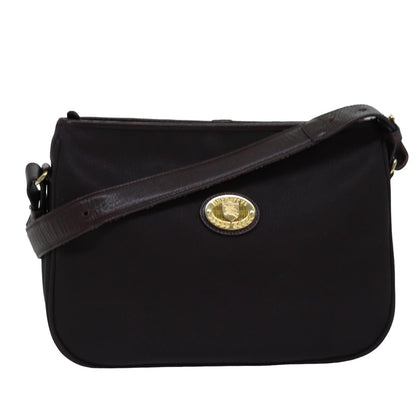 Luxury BurberrySs Shoulder Bag PVC Leather Brown Auth bs15062