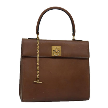 Luxury CELINE Hand Bag Leather Brown  15080