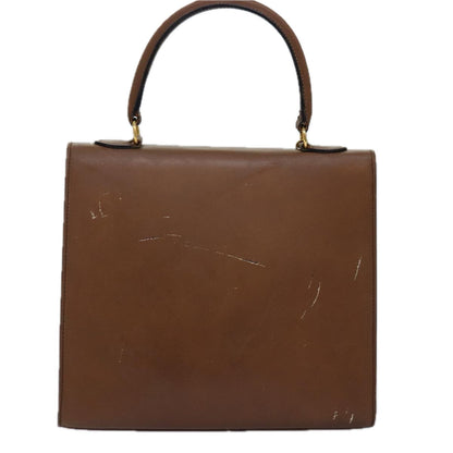 Luxury CELINE Hand Bag Leather Brown  15080