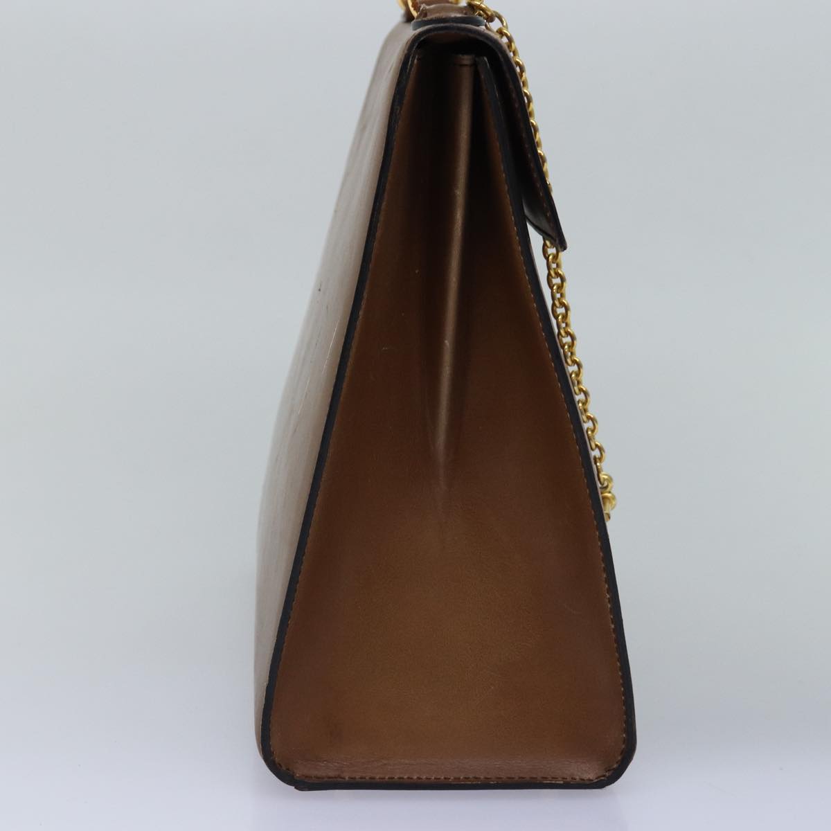 Luxury CELINE Hand Bag Leather Brown  15080