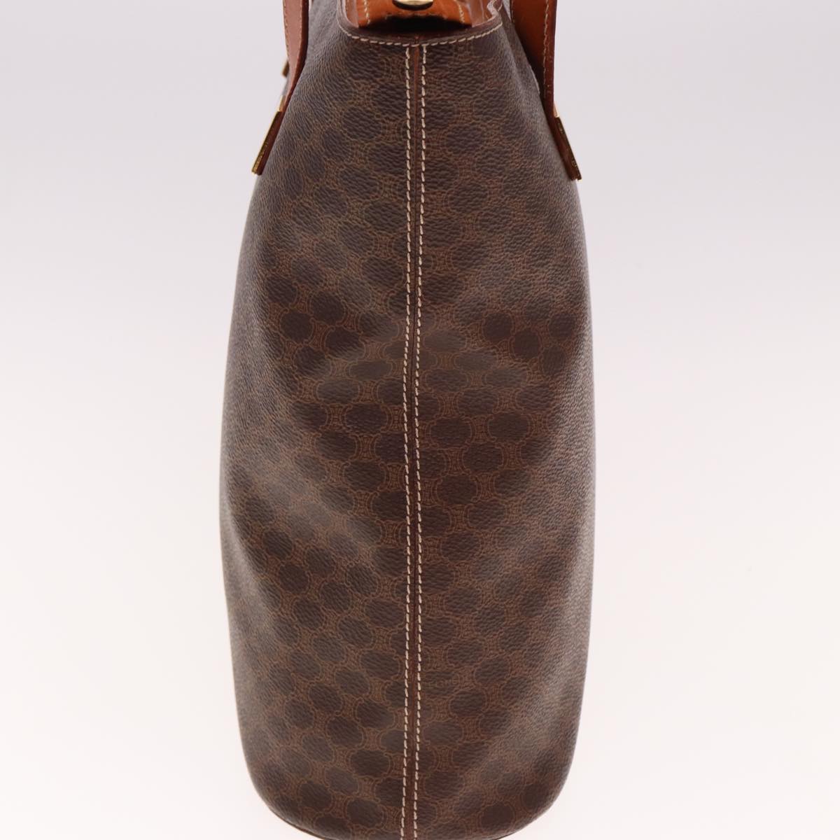 Luxury CELINE Macadam Canvas Tote Bag PVC Leather Brown  15280
