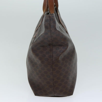 Luxury CELINE Macadam Canvas Tote Bag PVC Leather Brown  15311