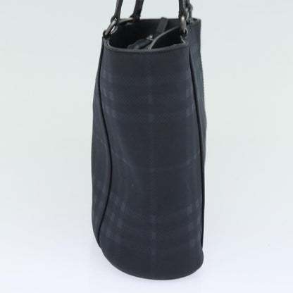Luxury Burberry Nova Check Shoulder Bag PVC Black Auth bs15452