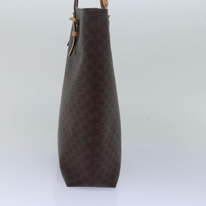 Luxury CELINE Macadam Canvas Hand Bag PVC Leather Brown  15492