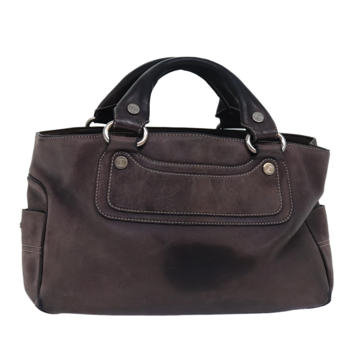Luxury CELINE Boogie bag Hand Bag Leather Brown  15627