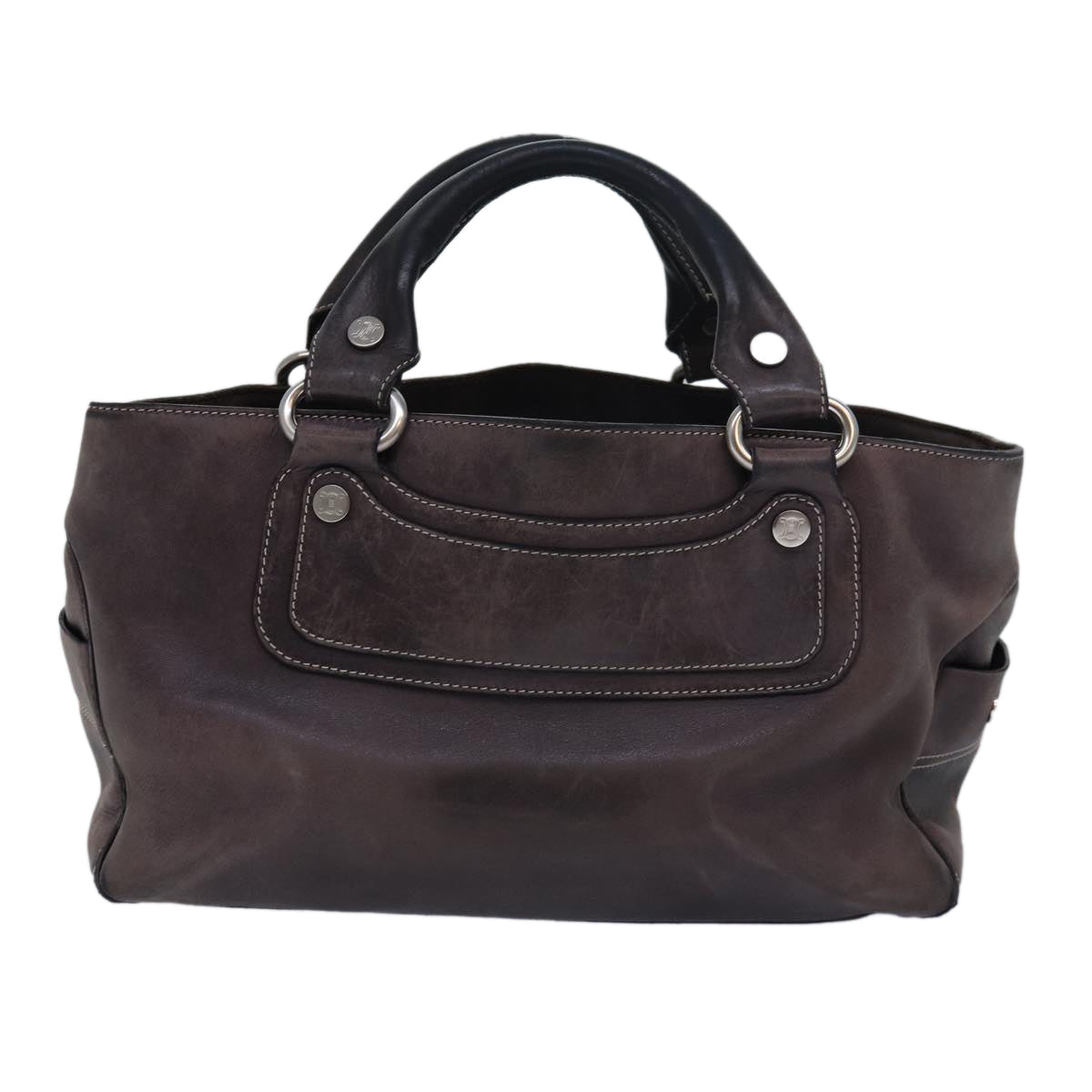 Luxury CELINE Boogie bag Hand Bag Leather Brown  15627