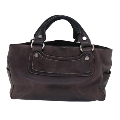 Luxury CELINE Boogie bag Hand Bag Leather Brown  15627