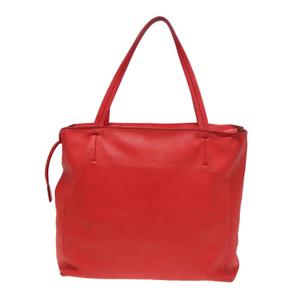 Luxury CELINE Tote Bag Leather Red  15628