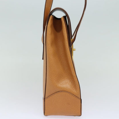 Luxury CELINE Shoulder Bag Leather Brown  15636