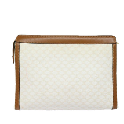Luxury CELINE Macadam Canvas Clutch Bag PVC Leather Whe  15682