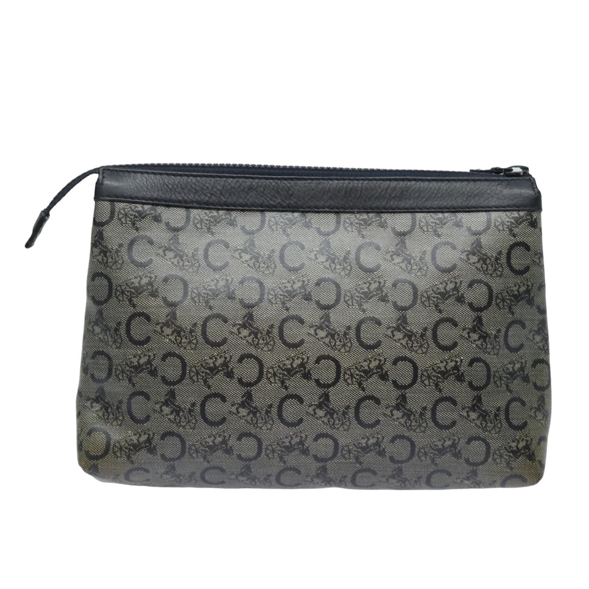 Luxury CELINE C Macadam Canvas Pouch Black  15889