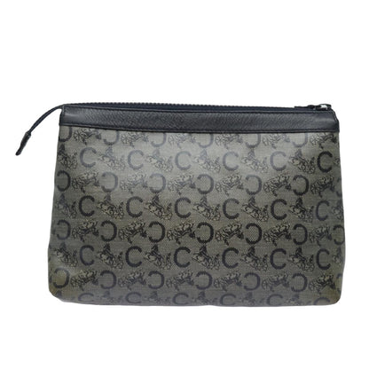 Luxury CELINE C Macadam Canvas Pouch Black  15889