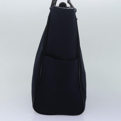 Luxury Burberry Tote Bag Canvas Black Auth bs16214