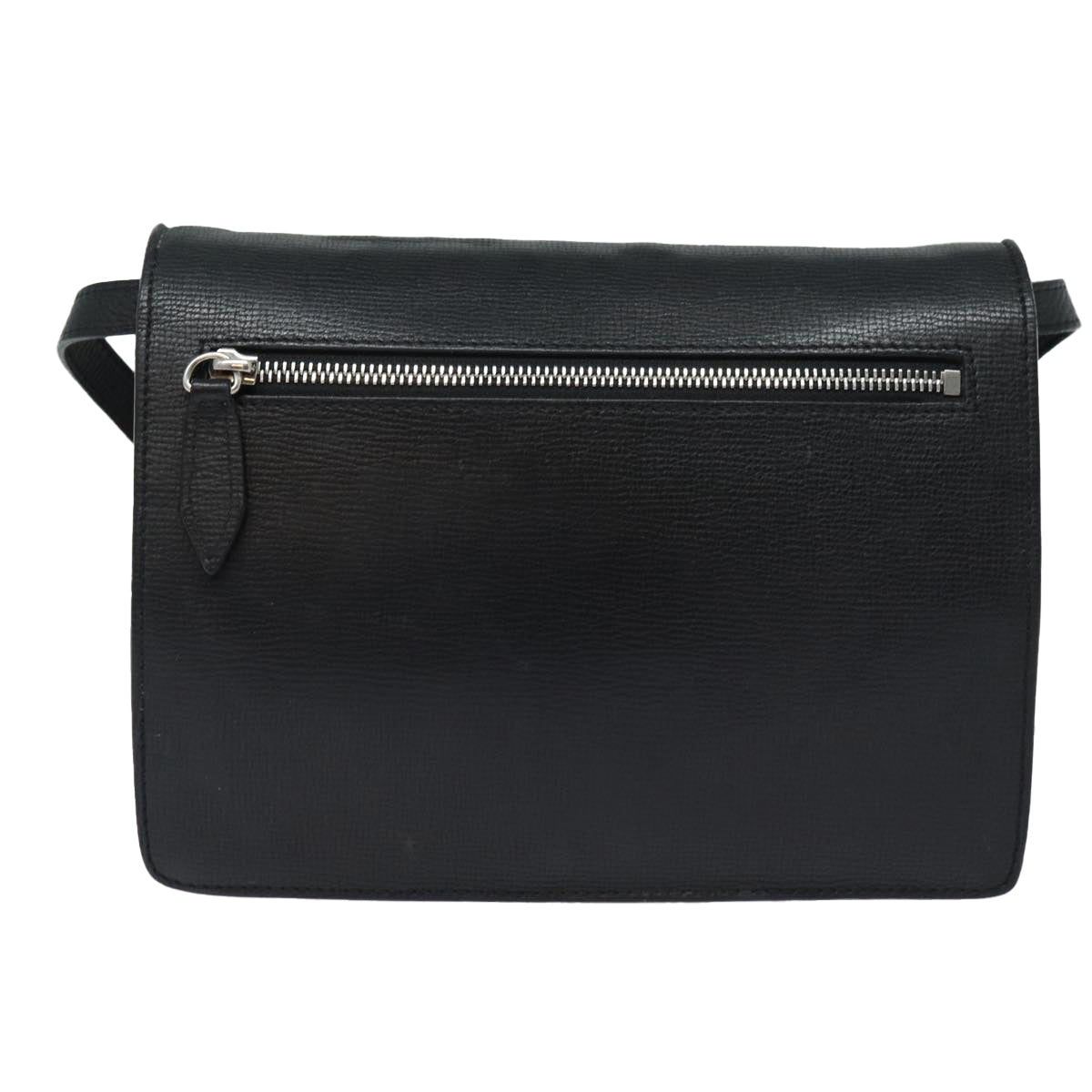 Luxury Burberry Nova Check Shoulder Bag Canvas Leather Beige Black Auth bs16405