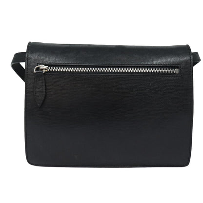 Luxury Burberry Nova Check Shoulder Bag Canvas Leather Beige Black Auth bs16405