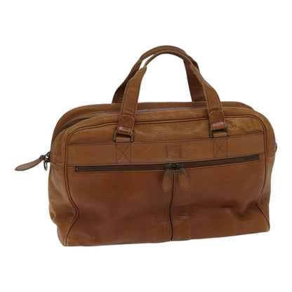 Luxury BurberrySs Boston Bag Leather Brown Auth bs17786
