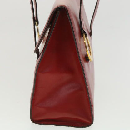 Luxury CELINE Shoulder Bag Leather Red  4297