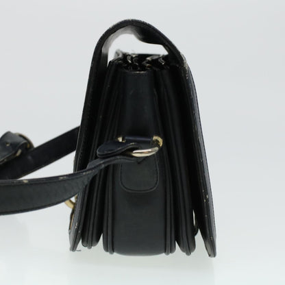 Luxury CELINE C Macadam Canvas Shoulder Bag Navy  5114