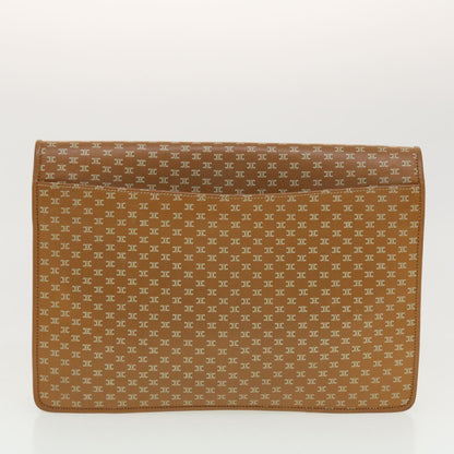 Luxury CELINE Shoulder Chain Clutch Bag Leather 2Set Brown Whe  5313