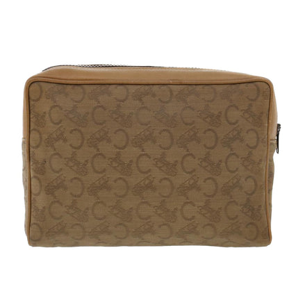 Luxury CELINE C Macadam Canvas Clutch Bag Beige  5459