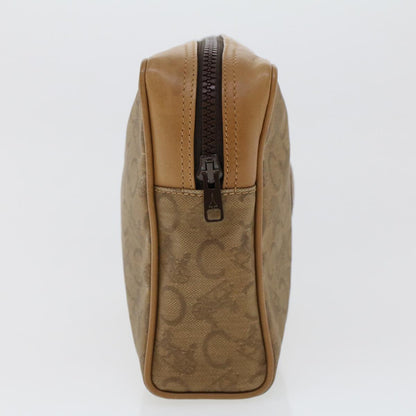 Luxury CELINE C Macadam Canvas Clutch Bag Beige  5459
