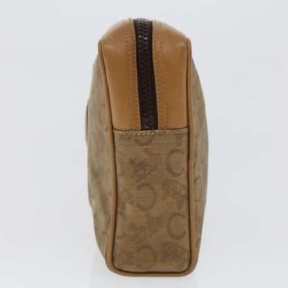 Luxury CELINE C Macadam Canvas Clutch Bag Beige  5459