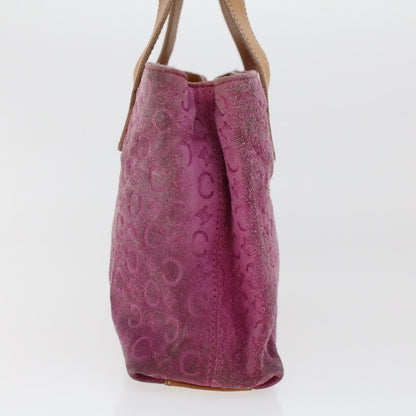 Luxury CELINE C Macadam Canvas Hand Bag Pink  5460
