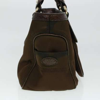 Luxury CELINE Hand Bag Nylon Brown  5493