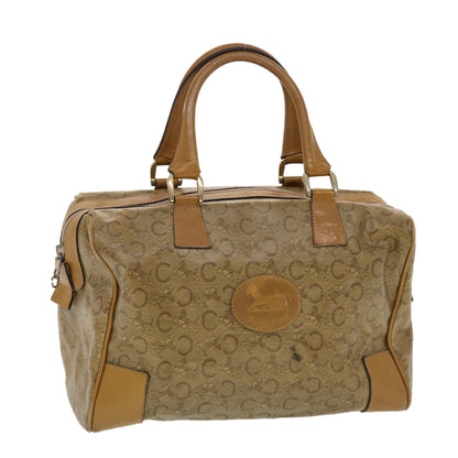 Luxury CELINE C Macadam Canvas Boston Bag Brown  5755