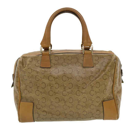 Luxury CELINE C Macadam Canvas Boston Bag Brown  5755