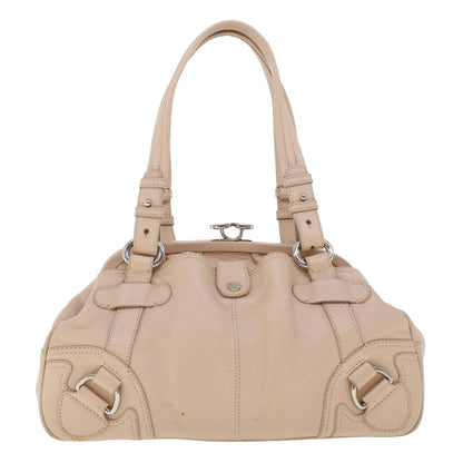 Luxury CELINE Shoulder Bag Leather Pink  5788