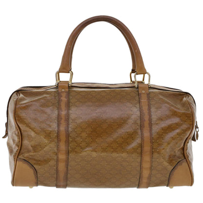 Luxury CELINE Macadam Canvas Boston Bag Coated Canvas Brown  6013