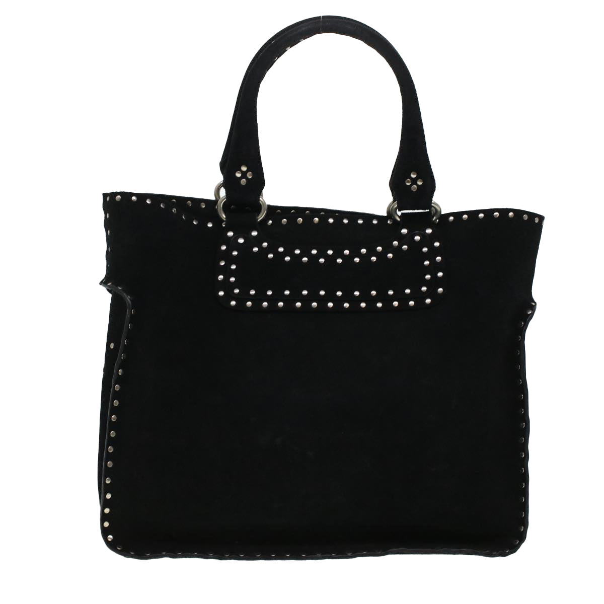 Luxury CELINE Hand Bag Suede Black  6034