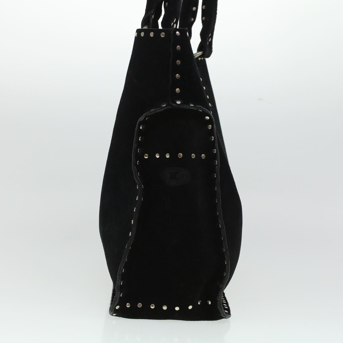 Luxury CELINE Hand Bag Suede Black  6034