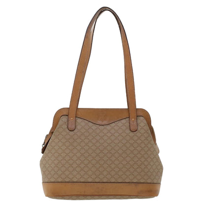 Luxury CELINE Macadam Canvas Pouch Shoulder Bag 2Set Beige  6571