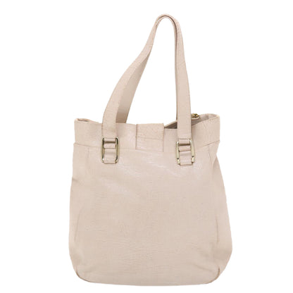 Luxury CELINE Shoulder Bag Leather Beige  6966
