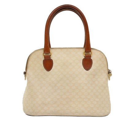 Luxury CELINE Macadam Canvas Hand Bag PVC Leather Whe  7123