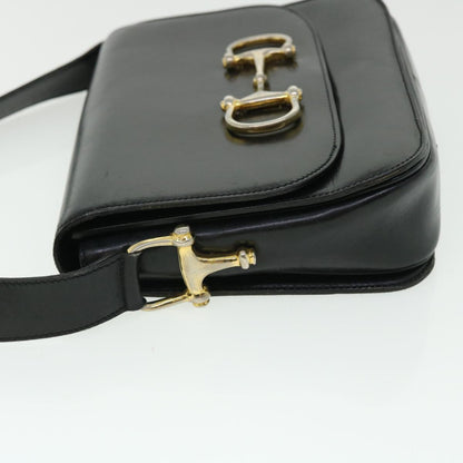 Luxury CELINE Shoulder Bag Leather Black  7529
