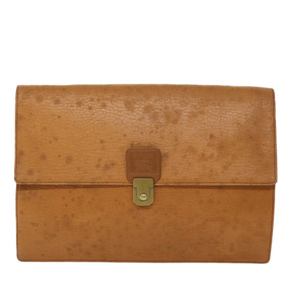Luxury BurberrySs Briefcase Leather Brown Auth bs7549